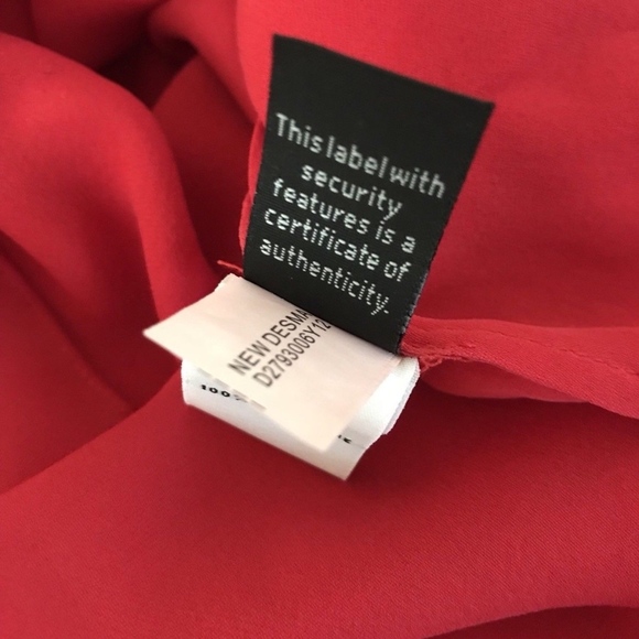 Diane Von Furstenberg | DVF Desma Keyhole Dress Silk Size 2 Red - Picture 7 of 9